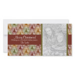 Merry Christmas Trees Photo Card in Red and Green photo cards