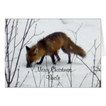 Merry Christmas Uncle-Fox Greeting Card