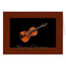Merry Christmas Violin Card
