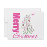 Merry Christmas Whimsical Tree invitations