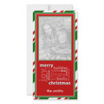 Merry Christmas Word Collage in Red Photo Card photo cards