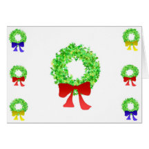 Merry Christmas Wreath Card
