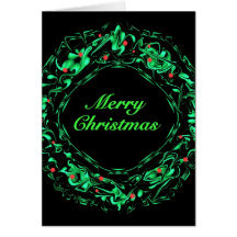 Merry Christmas Wreath Card