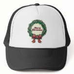 Merry Christmas Wreath hats