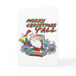 merry christmas yall redneck santa cards