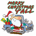 merry christmas yall redneck santa photo sculptures