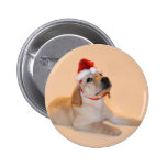 Merry Christmas - Yellow Lab Buttons
