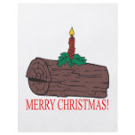 Merry Christmas Yule Log flyers