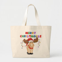 Merry Christmoose Christmas Tote Bag