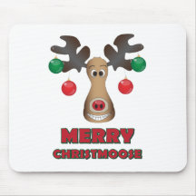 Merry Christmoose! Mouse Mat