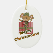 merry christmouse mouse christmas ornament