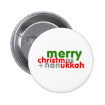 MERRY CHRISTMUKKAH PINBACK BUTTONS