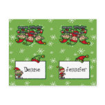 Merry Elves Custom Christmas Place Cards postcards