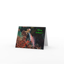 Merry Fishmas Hawkfish Greeting Card