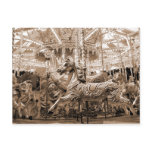 Merry-go-round / Carousel - Sepia postcards