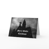 Merry Gothic Christmas card for your text