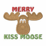 Merry Kiss Moose embroidered shirts