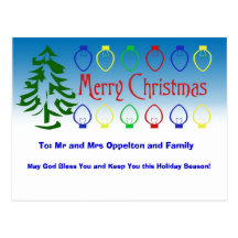 Merry Lights Postcard