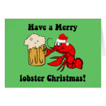 Merry lobster Christmas Card