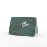 "Merry SANTAmas" greeting card