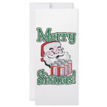 Merry Sixmas! Santa Loves A Six Pack! rack cards
