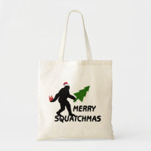 Merry Squatchmas Canvas Bag