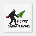 Merry Squatchmas Fridge Magnets