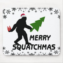 Merry Squatchmas Mouse Pads