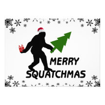 Merry Squatchmas Personalized Announcement