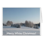 Merry White Christmas cards