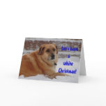 Merry White Christmas - Dog Lover Humor cards
