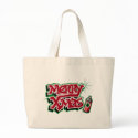 Merry Xmas Graffiti totebag