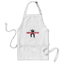 Meshugga - Crazy man cool design (Hebrew humour) Aprons