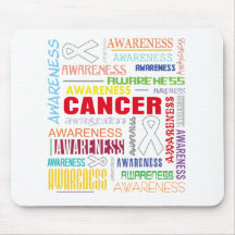 Mesothelioma Awareness Collage Mouse Pads