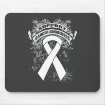 Mesothelioma - Cool Support Awareness Slogan Mousepad