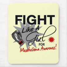Mesothelioma Fight Like A Girl 11.3 Mouse Pads