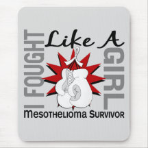Mesothelioma Fought Like A Girl 8 Mouse Mat