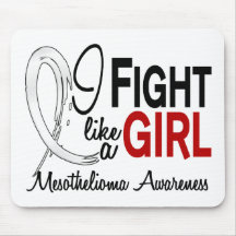 Mesothelioma I Fight Like A Girl 10.1 Mousemats