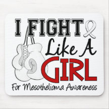 Mesothelioma I Fight Like A Girl 15.5 Mouse Pad