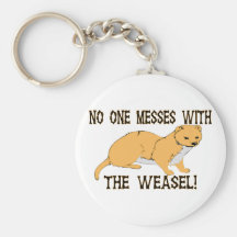 Mess With The Weasel Keychain
