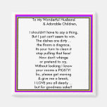 Message From Mum Fridge Magnet