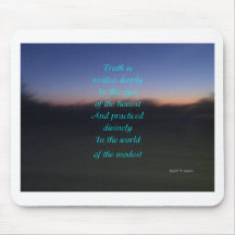 message of truth mouse pad