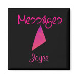 Messages Magnet Diamond - pink,  Joyce