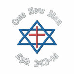 Messianic "One new man" shirt embroidered shirts