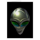 Metal Alien Head 02 Card