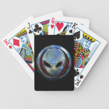 alien playing cards