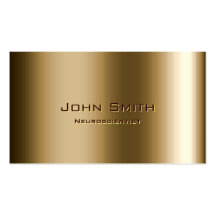 Metal Bronze Neuroscience Business Card