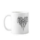 Metal Celtic Heart Knot Coffee Mugs