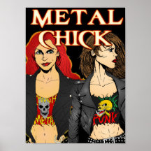 Metal Chick Poster