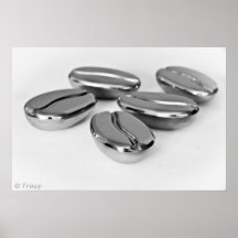 Metal Coffee Beans Print